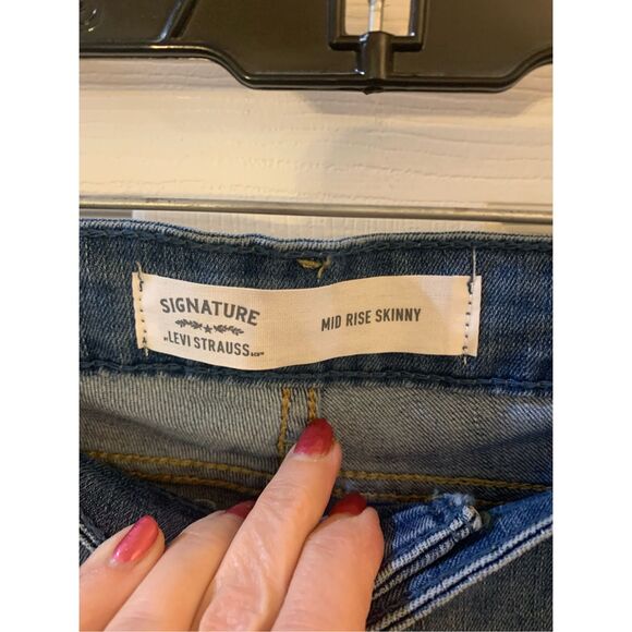 LEVI STRAUSS JEANS SIGNATURE SIMPLY STRETCH MID RISE SKINNY SZ 18/ 34W 30L NWT - Picture 7 of 11